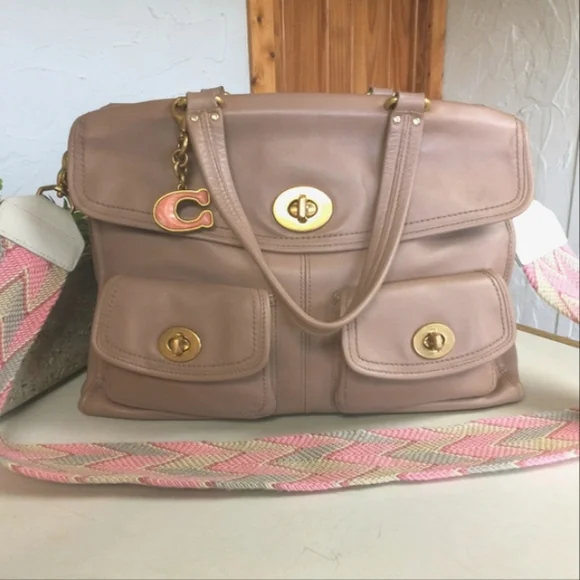 Coach 12980 Hampton Collection, Legacy Travel Bag, Tan - Picture 15 of 15